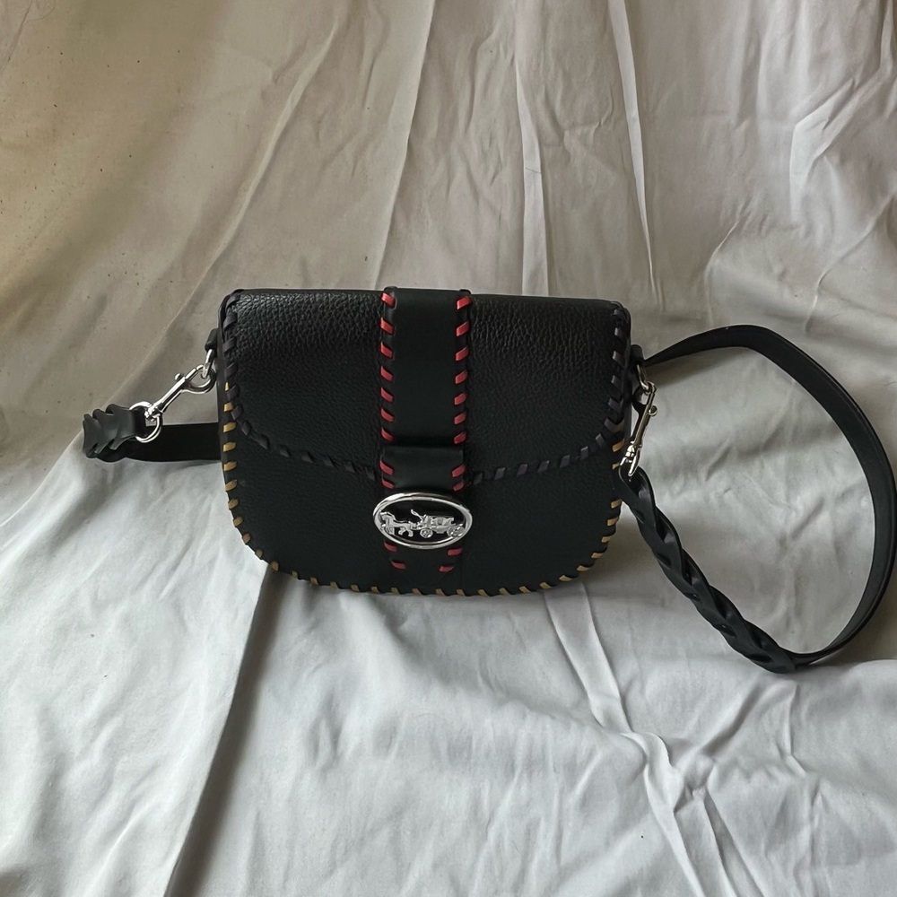 Rare Coach Western Whipstitch Mini Saddle Bag